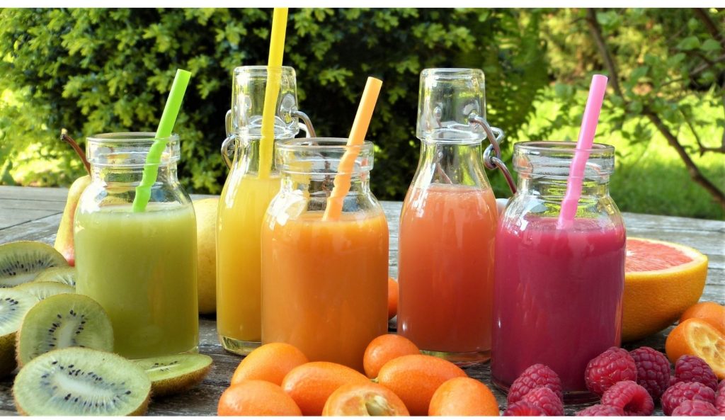 Picture of different juices
