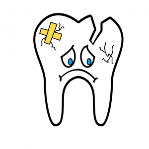 sad tooth image with frown